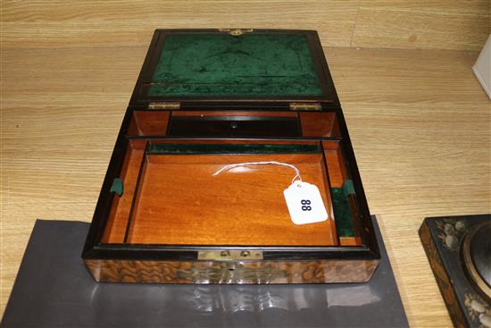 A Hungarian or Mountain Ash writing slope length 27cm